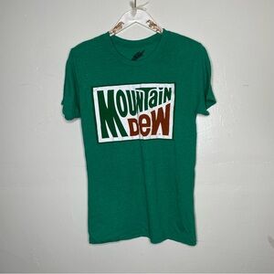 MOUNTAIN DEW GREEN LOGO T SHIRT SZ M